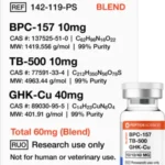 BPC-157, TB-500, GHK-Cu 60mg (Glow Blend)