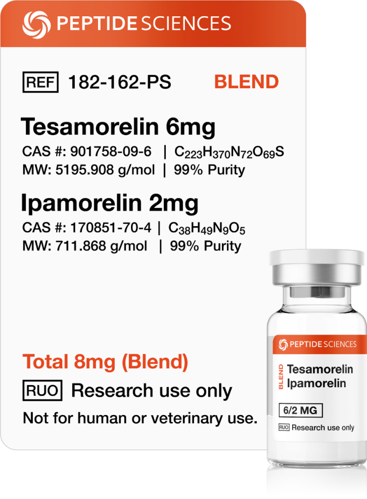 tesamorelin_ipamorelin_peptide_blend.png Tesamorelin, Ipamorelin 8mg (Blend) - Image 1